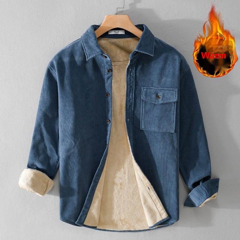 Flannel Shirt Lined - Erkek Kordonlu Gömlek Ceket Kalın Kışlık