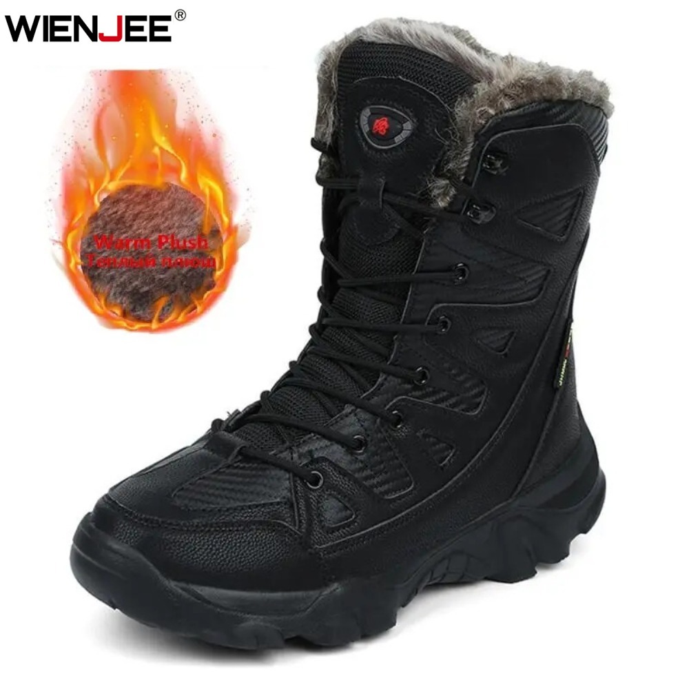 Waterproof Winter Boot - Kış su geçirmez erkek botları peluş