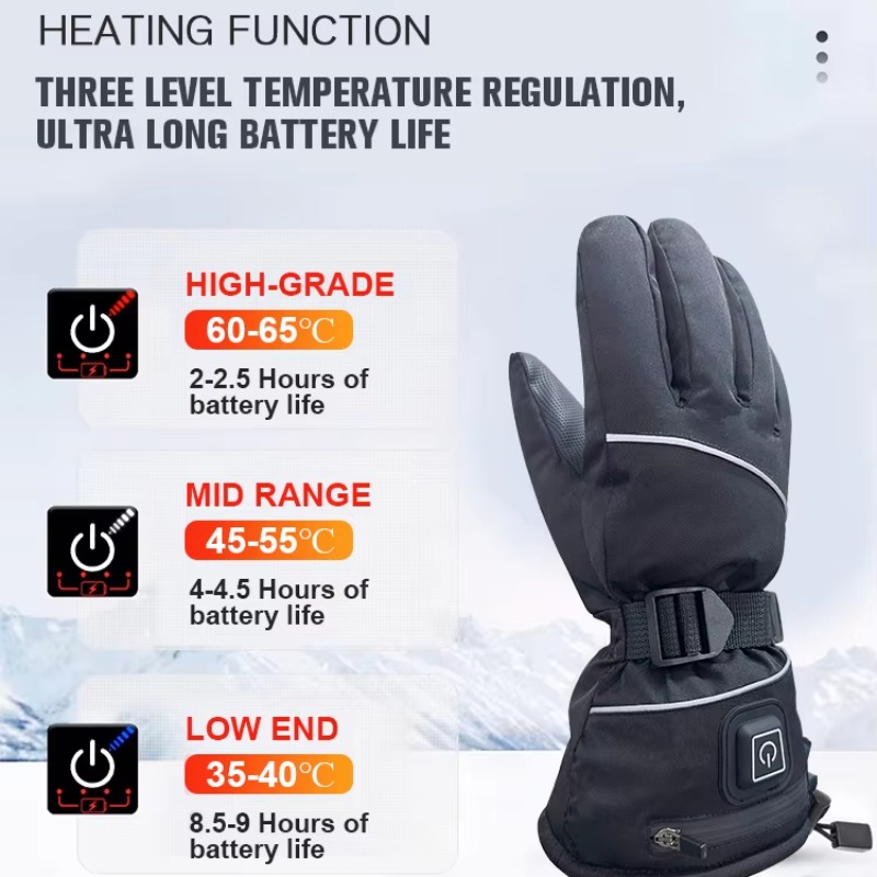 Touch Screen Gloves - Snowboard Dokunmatik Ekran Isıtmalı Kışlık Sıcak