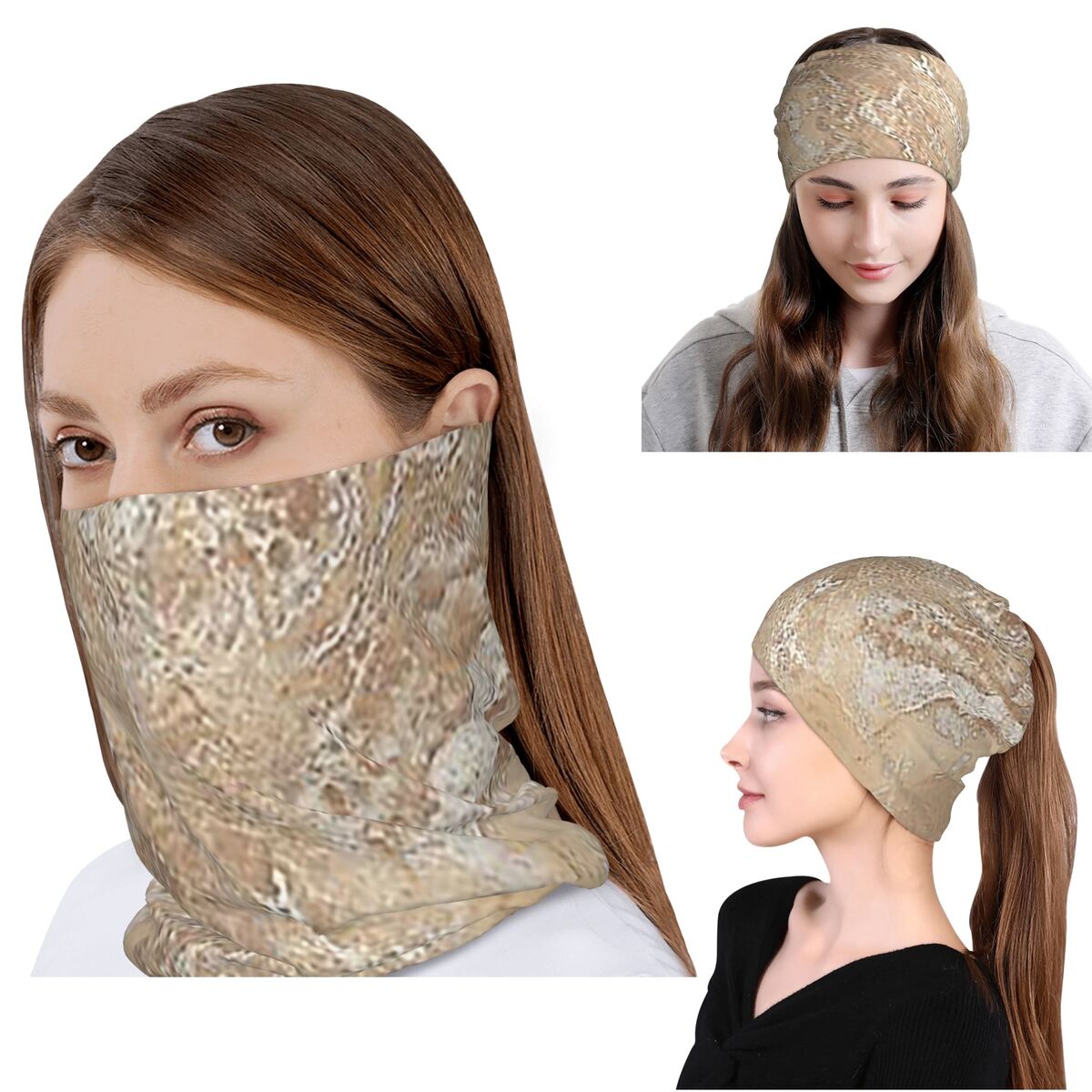 Knit Beanie Hat Warm - Çağdaş Krem Bej Kum Taşı Granit