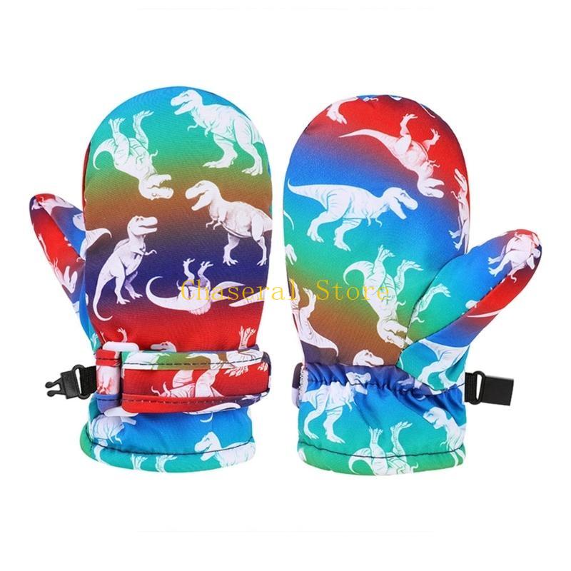 Snow Glove Insulated - E7CE Boy & Girls Renkli Kar