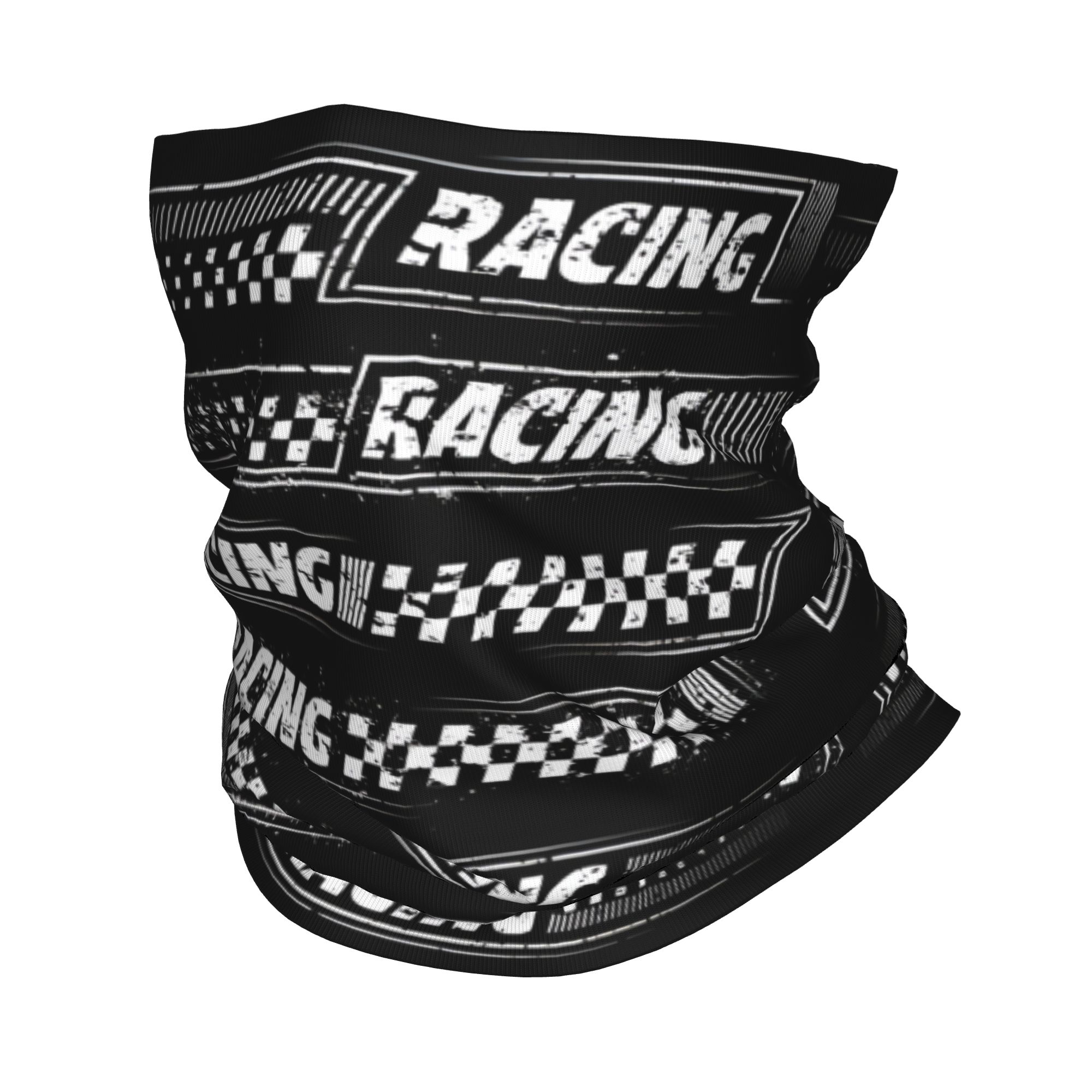 Neck Gaiter Fleece - Özel Yarış Hızı Ralli Yarışı Kareli