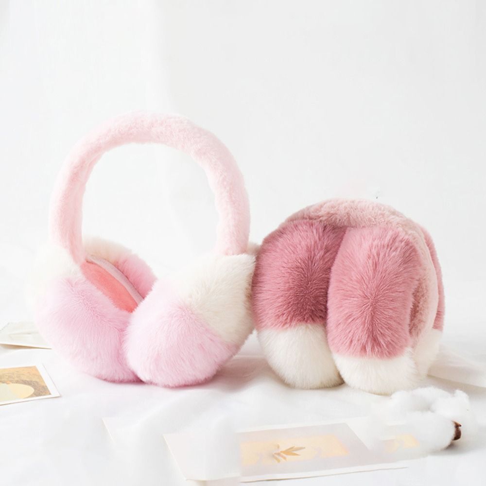 Earmuffs Foldable - Moda Sahte Kürk Kulaklıklar Şeker Rengi