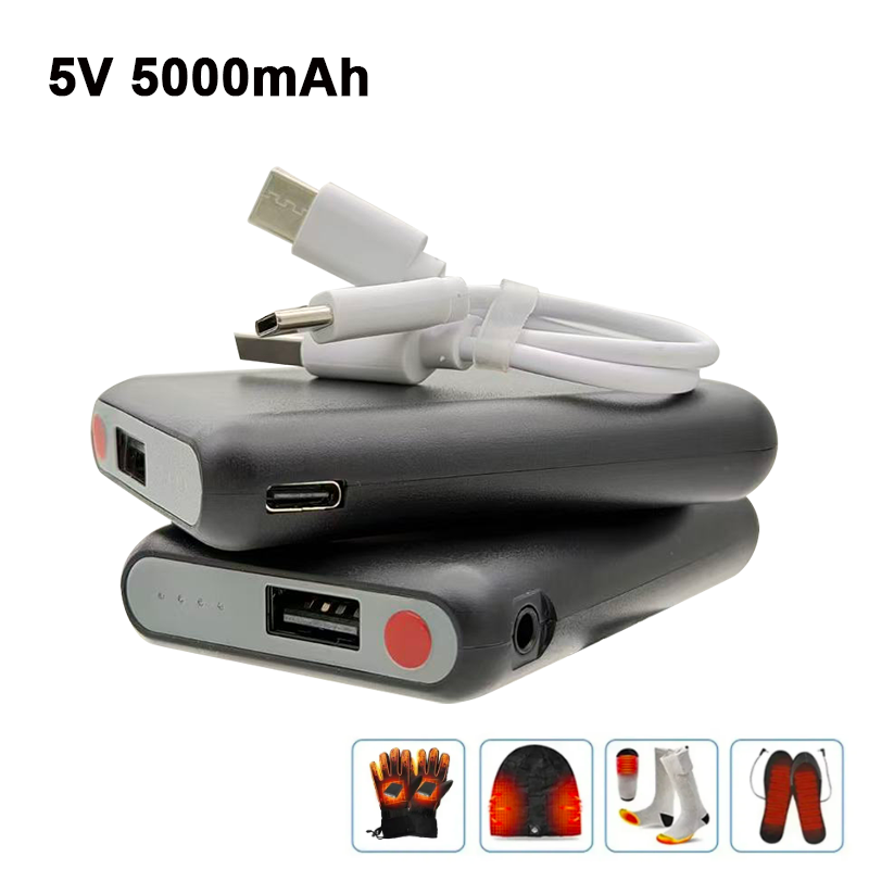 Heated Vest Battery - 5V 5000mAh USB-C Şarj Edilebilir Güç