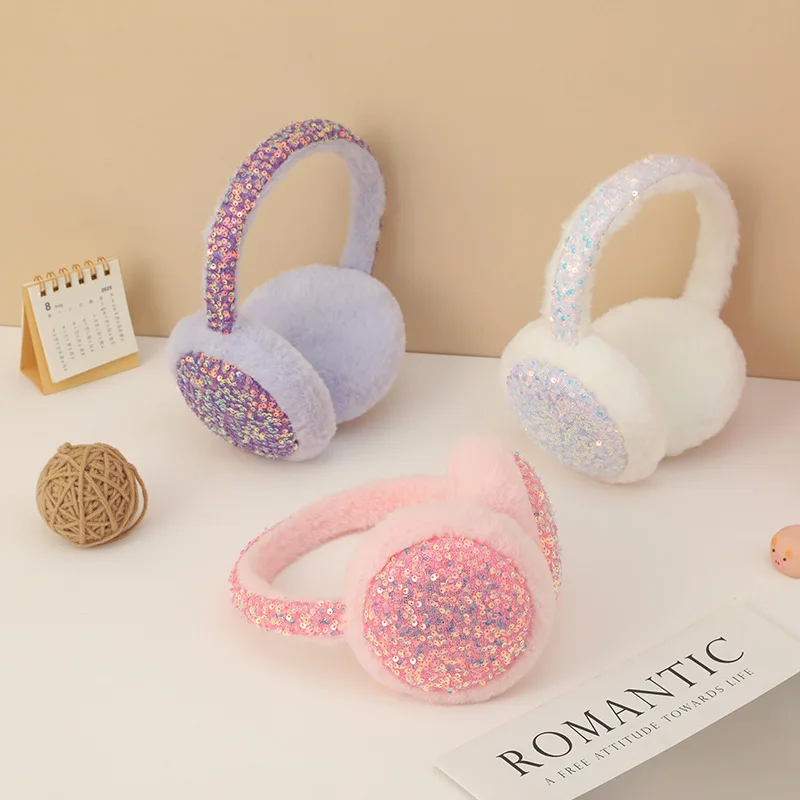 Earmuffs Foldable - Kadın Kulaklıkları Kore Glitter Dopamin Kawaii