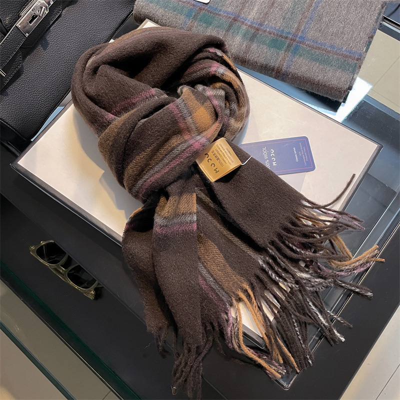 Wool Scarf Men - Yüksek Kaliteli Saf %100 Yün Erkek
