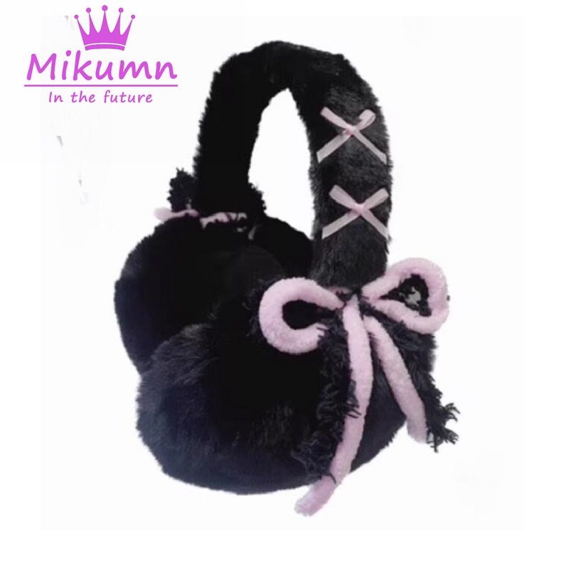Earmuffs Foldable - Mikumn Harajuku Y2k Sevimli Tatlı Yay