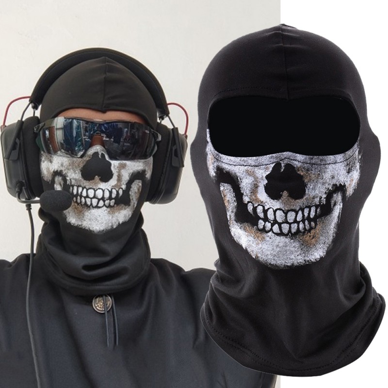 Balaclava Ski Mask - Oyun Ghost hayalet kafatası Cosplay korkunç