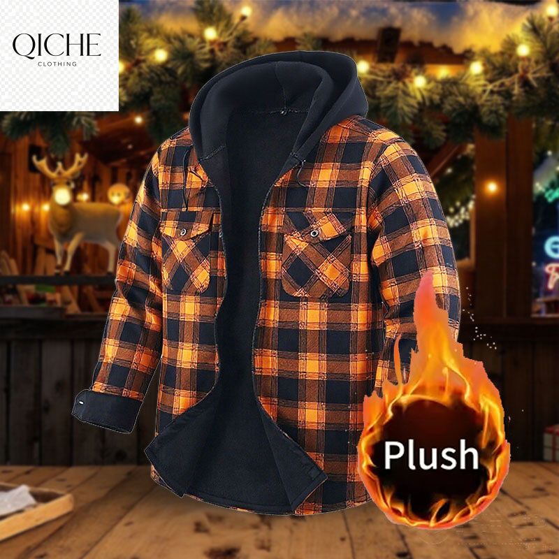 Flannel Shirt Lined - QICHE Polar Astarlı Kalın Flanel Gömlek