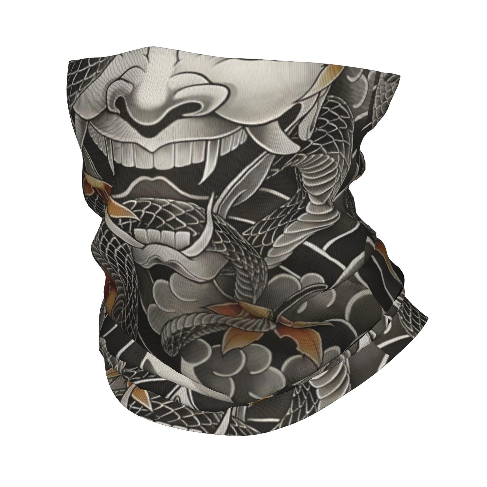 Neck Gaiter Fleece - Özel Tasarım Samuray Oni Şeytan Bandana