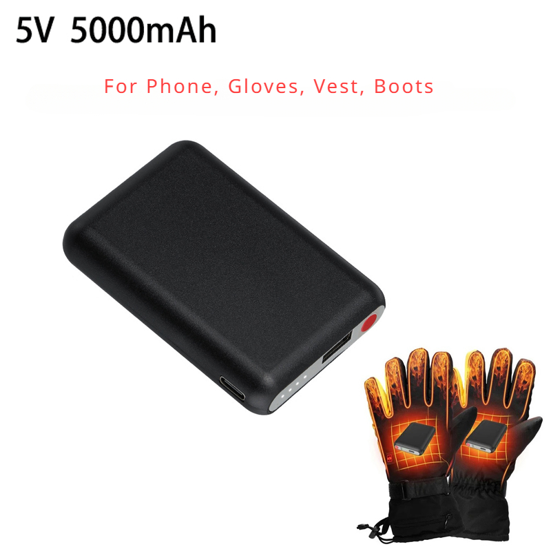 Heated Vest Battery - 5V 5000mAh Isıtmalı Eldiven Pil Güç