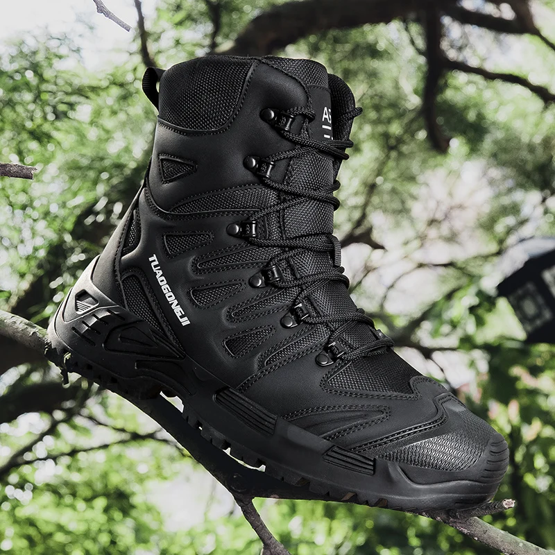 Waterproof Winter Boot - Erkek Açık Yürüyüş Taktik Bot Ayak