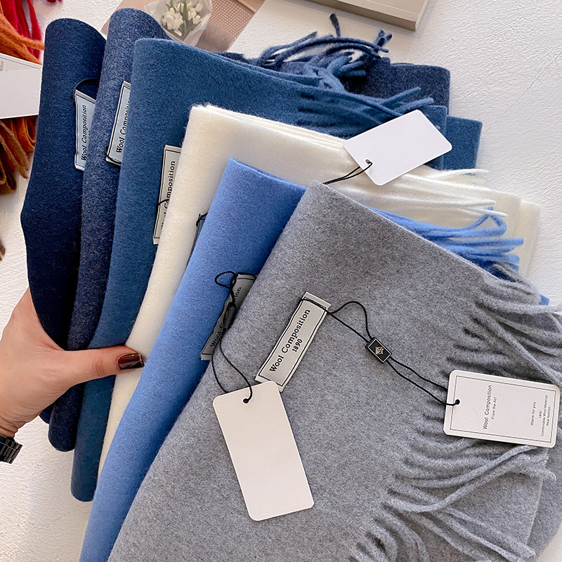 Cashmere Pashmina Wrap - 2024 kış yün eşarp kadınlar için