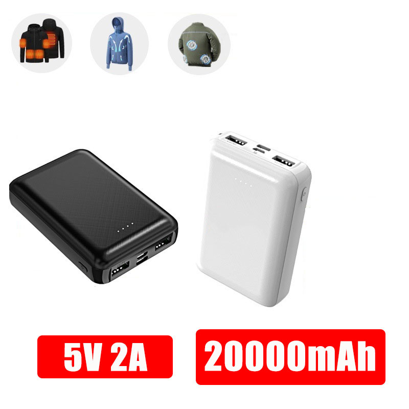 Heated Vest Battery - Mini Powerbank 20000mAh 5V 2A Taşınabilir