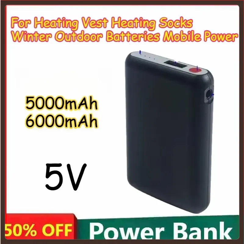 Heated Vest Battery - 5000mAh 6000mAh 5V Isıtma Yeleği Isıtma