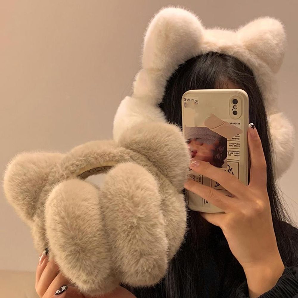 Earmuffs Foldable - Sevimli Kedi Kulaklıklar Kış Sıcak Rüzgar