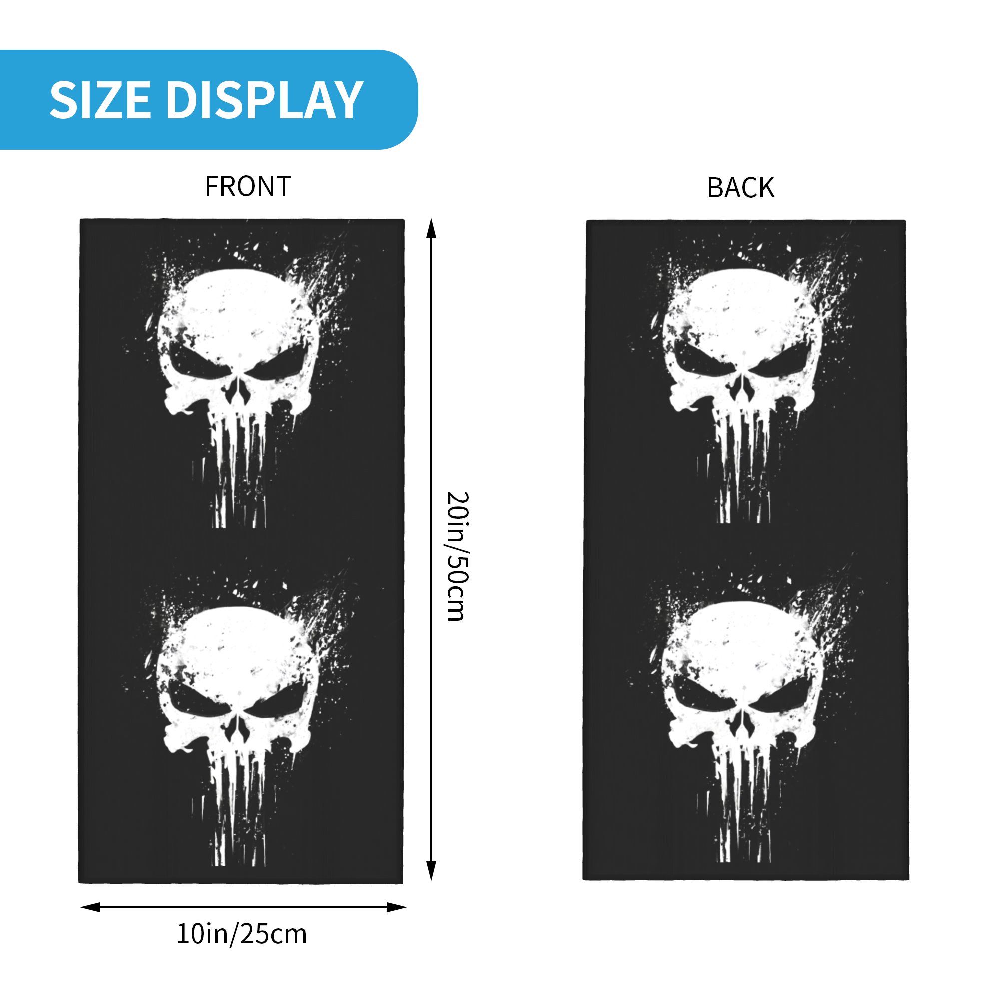 Özel İskelet Kafatası Bandana  - Neck Gaiter Fleece incelemesi ve fiyatı