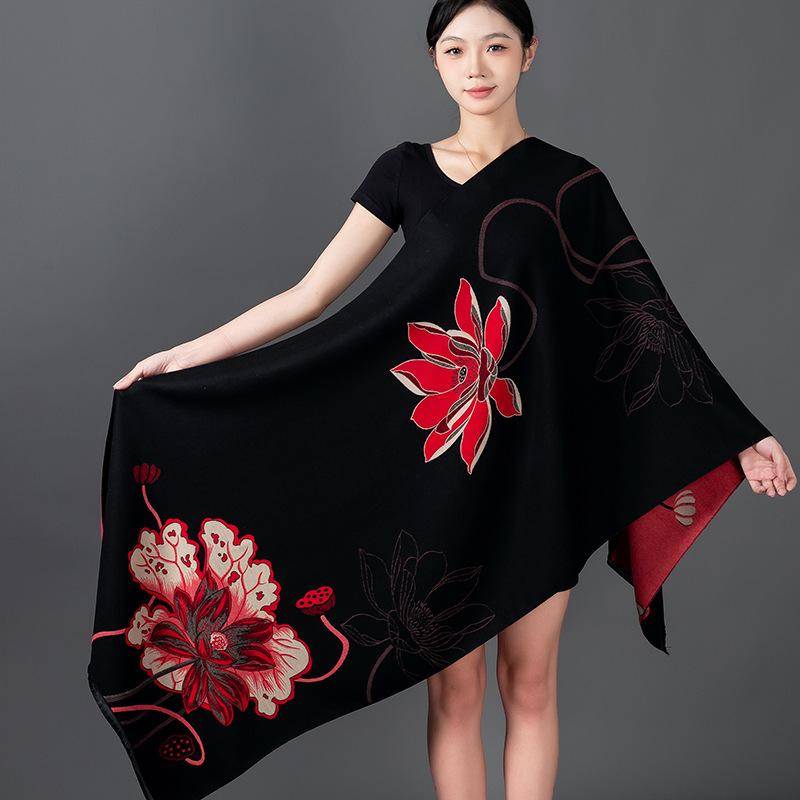 Kadın Kış Şal Kaşmir Eşarp Çiç - Cashmere Pashmina Wrap incelemesi ve fiyatı