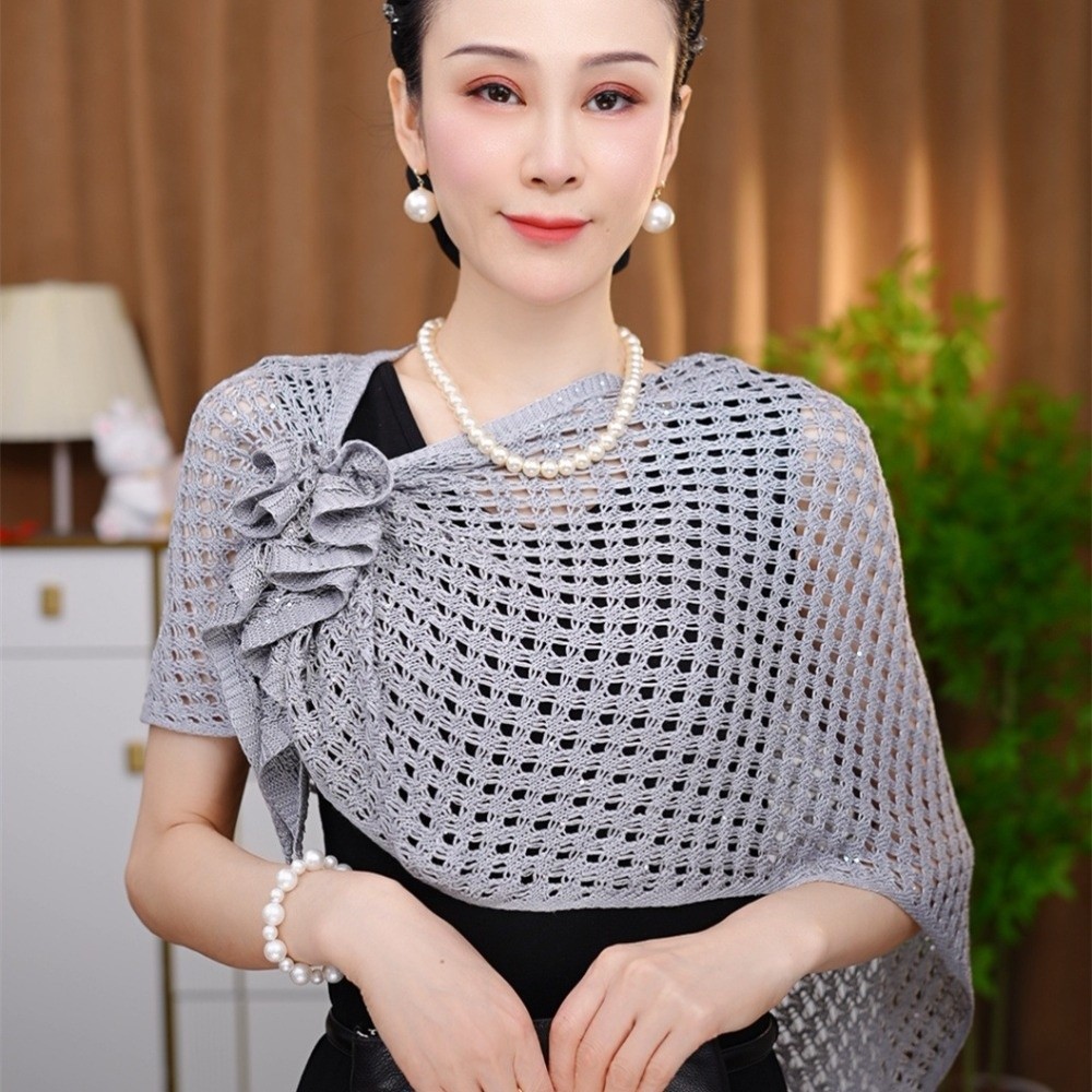 Parıltılı Tasarım Oyuklu Hırka - Shawl Wrap Winter incelemesi ve fiyatı
