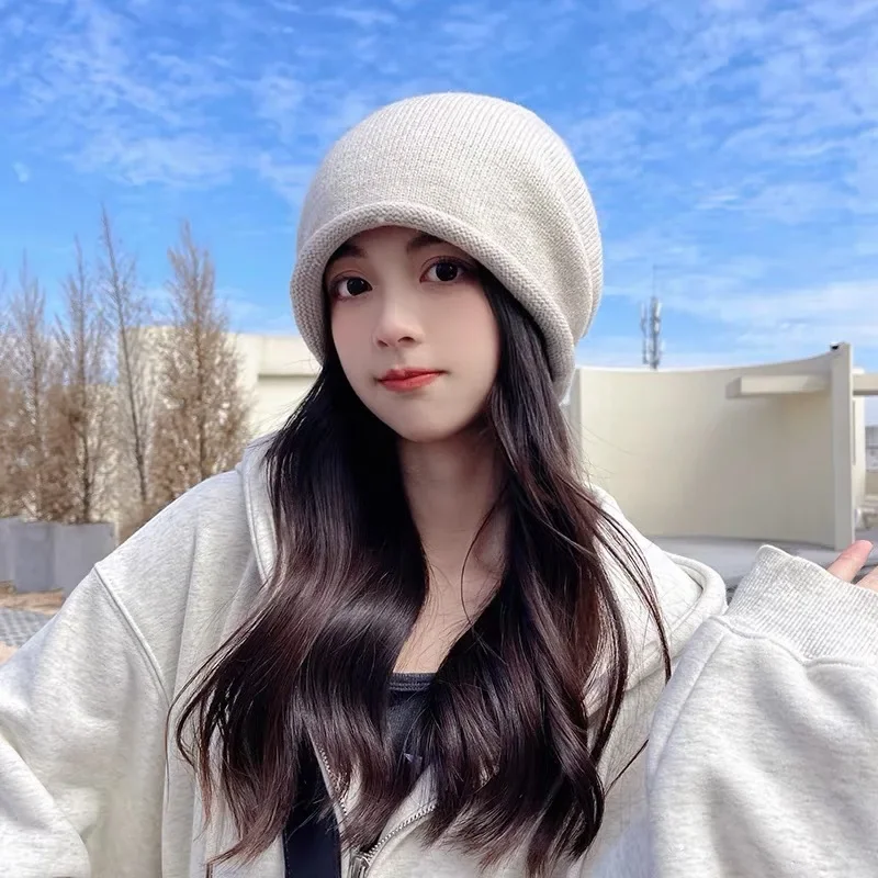 Örme Bone Şapkalar Kadınlar İç - Knit Beanie Hat Warm incelemesi ve fiyatı