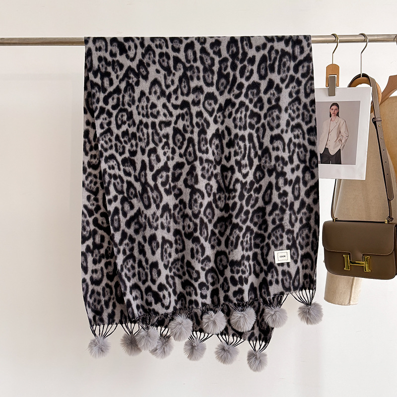 Yeni Lüks Kışlık Leopar Desenl - Cashmere Pashmina Wrap incelemesi ve fiyatı