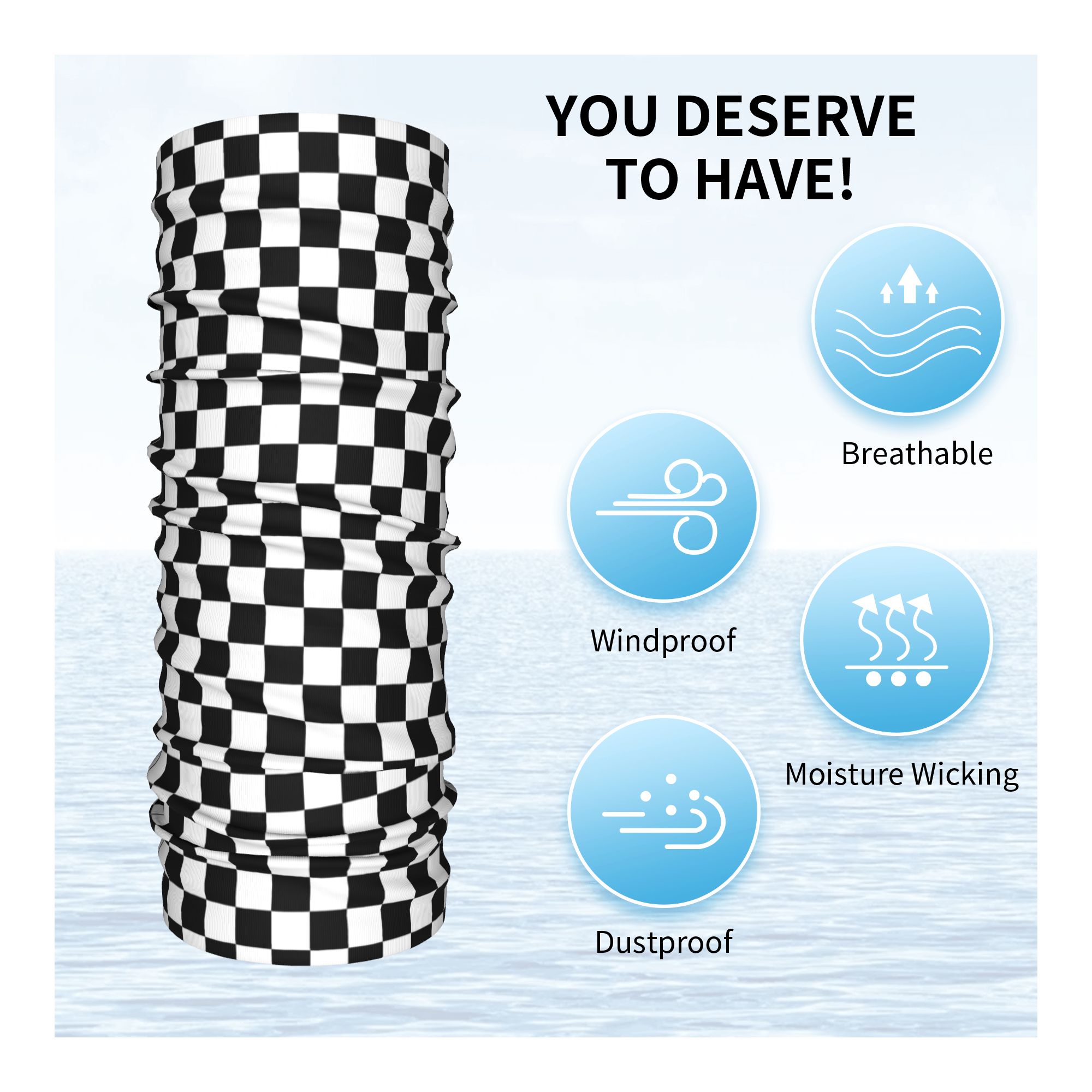 Özel Yarış Desenli Motor Boyun - Neck Gaiter Fleece incelemesi ve fiyatı