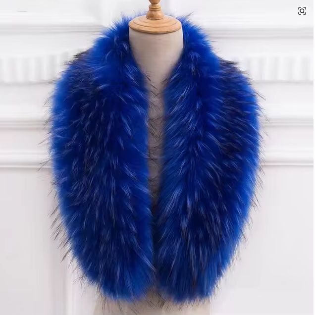 Doğal Kürk Yaka Gerçek rakun k - Shawl Wrap Winter incelemesi ve fiyatı