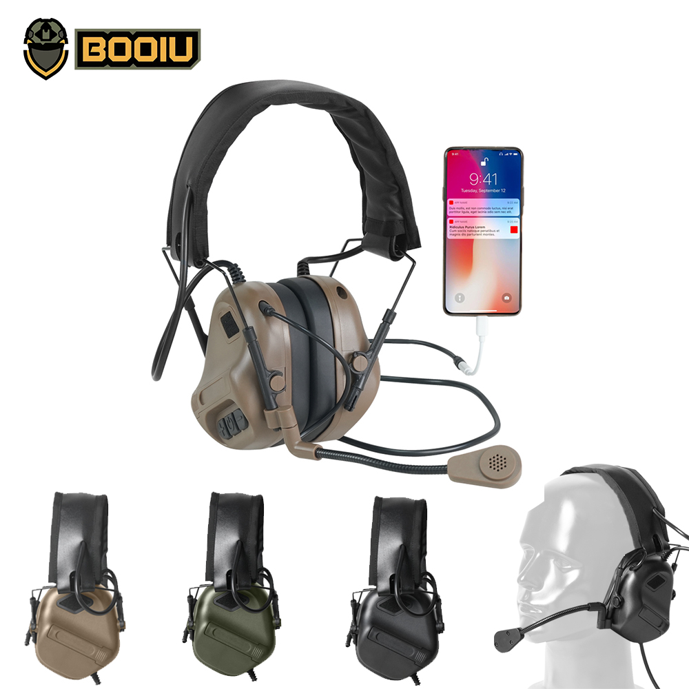 BOOIU Taktik Elektronik Çekim  - Earmuffs Foldable incelemesi ve fiyatı