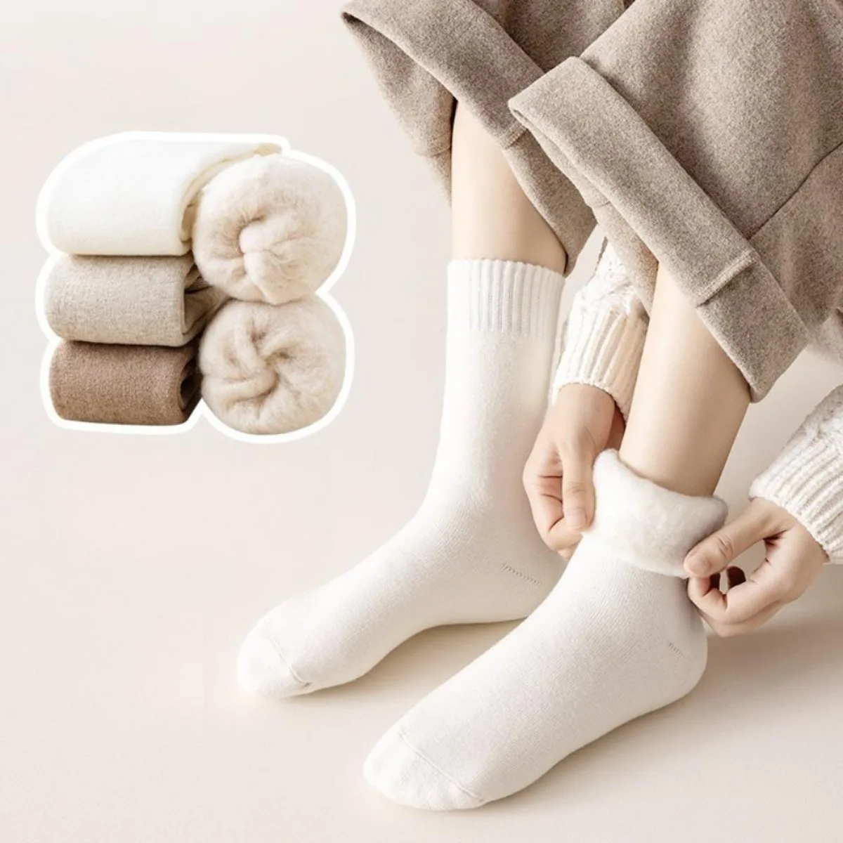 1 çift kış sıcak termal çorap  - Thermal Sock Wool incelemesi ve fiyatı
