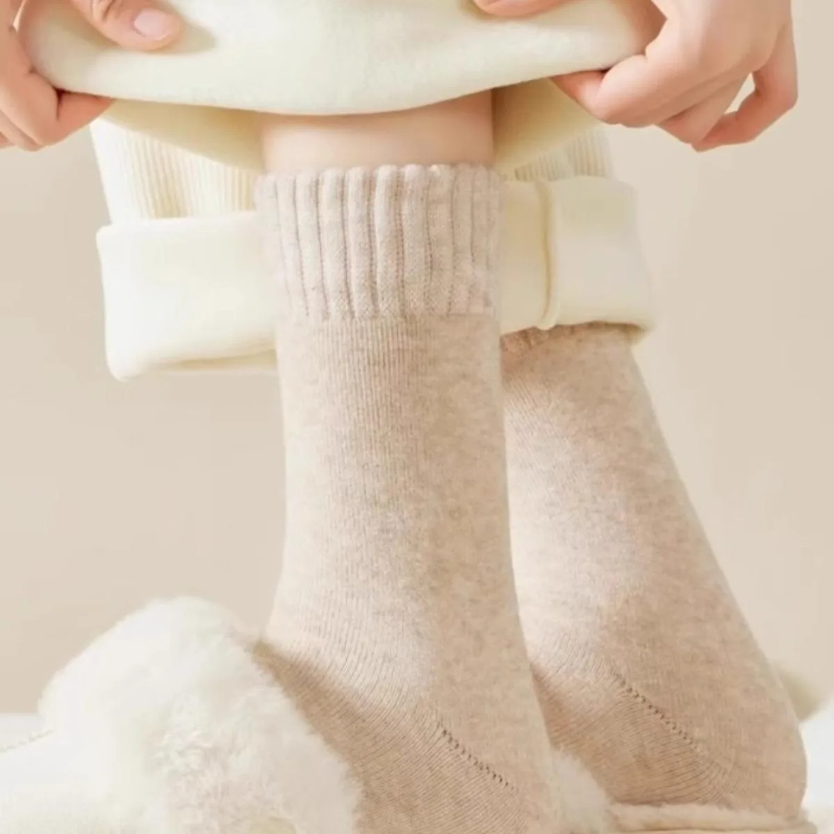 1 çift kış sıcak termal çorap  - Thermal Sock Wool incelemesi ve fiyatı