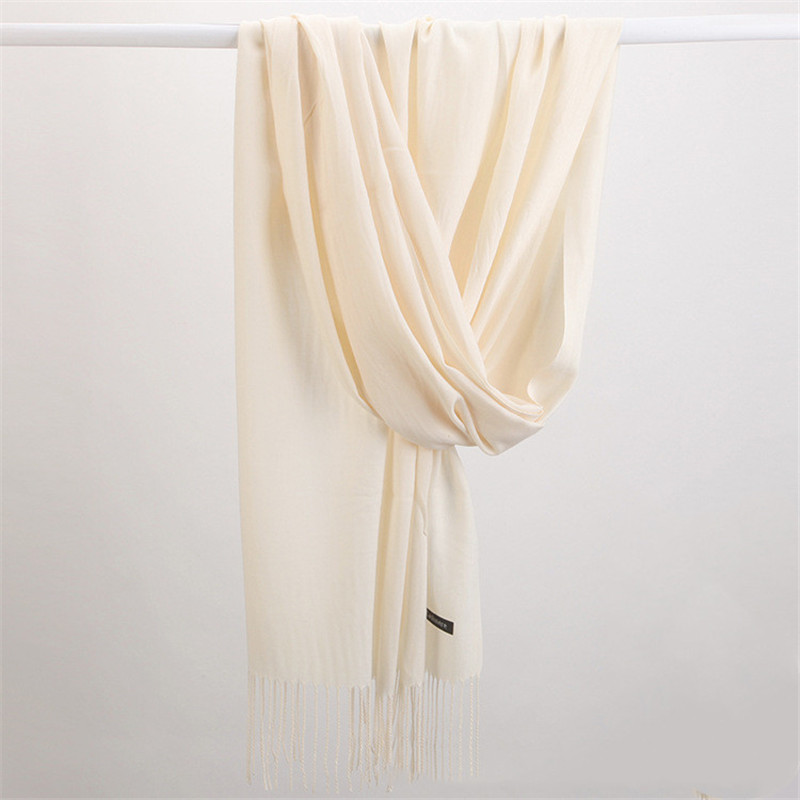 Kadınlar katı eşarp kaşmir his - Cashmere Pashmina Wrap incelemesi ve fiyatı
