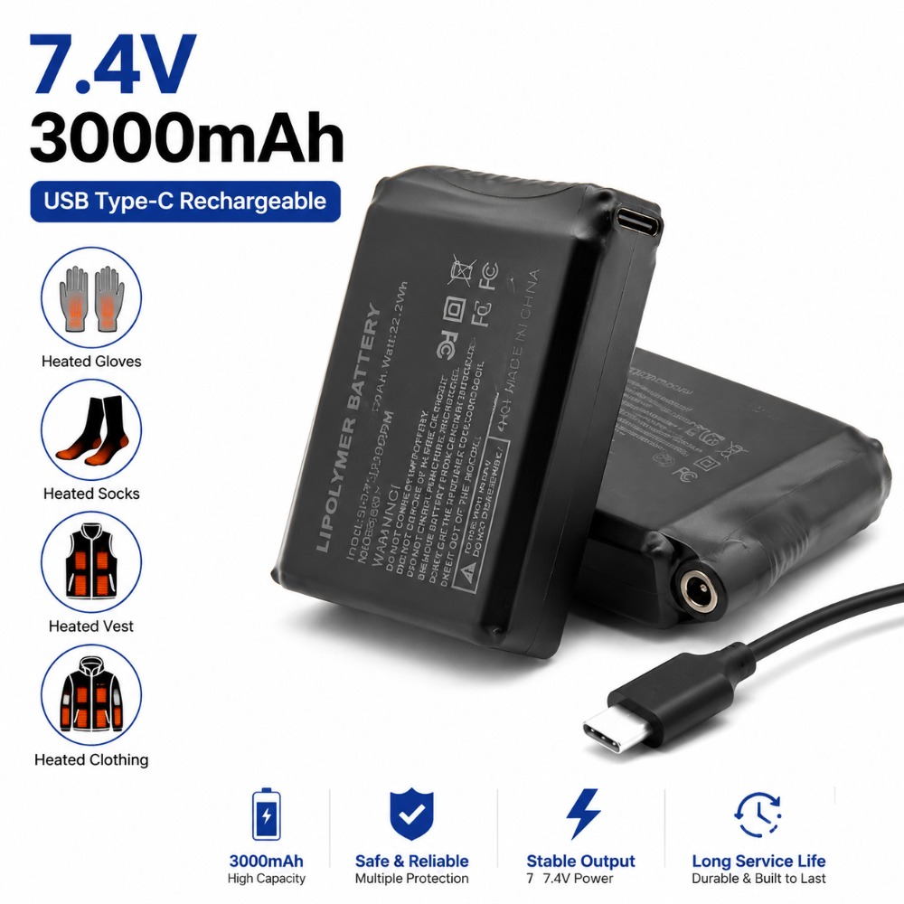 7.4V 3000mah Isıtmalı Eldiven  - Heated Vest Battery incelemesi ve fiyatı