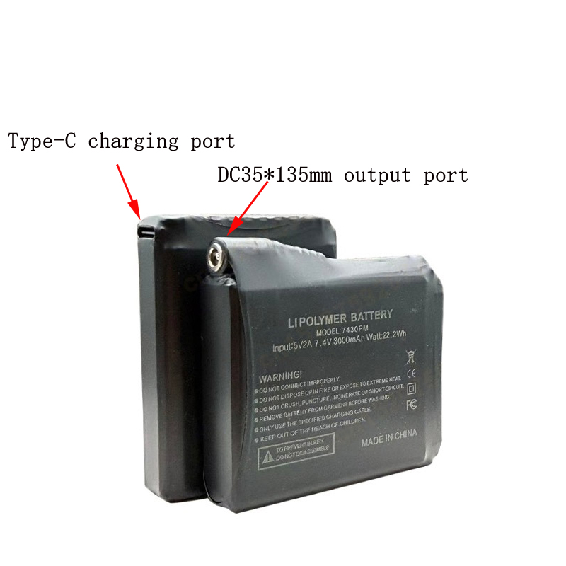 7.4V 3000mah Isıtmalı Eldiven  - Heated Vest Battery incelemesi ve fiyatı