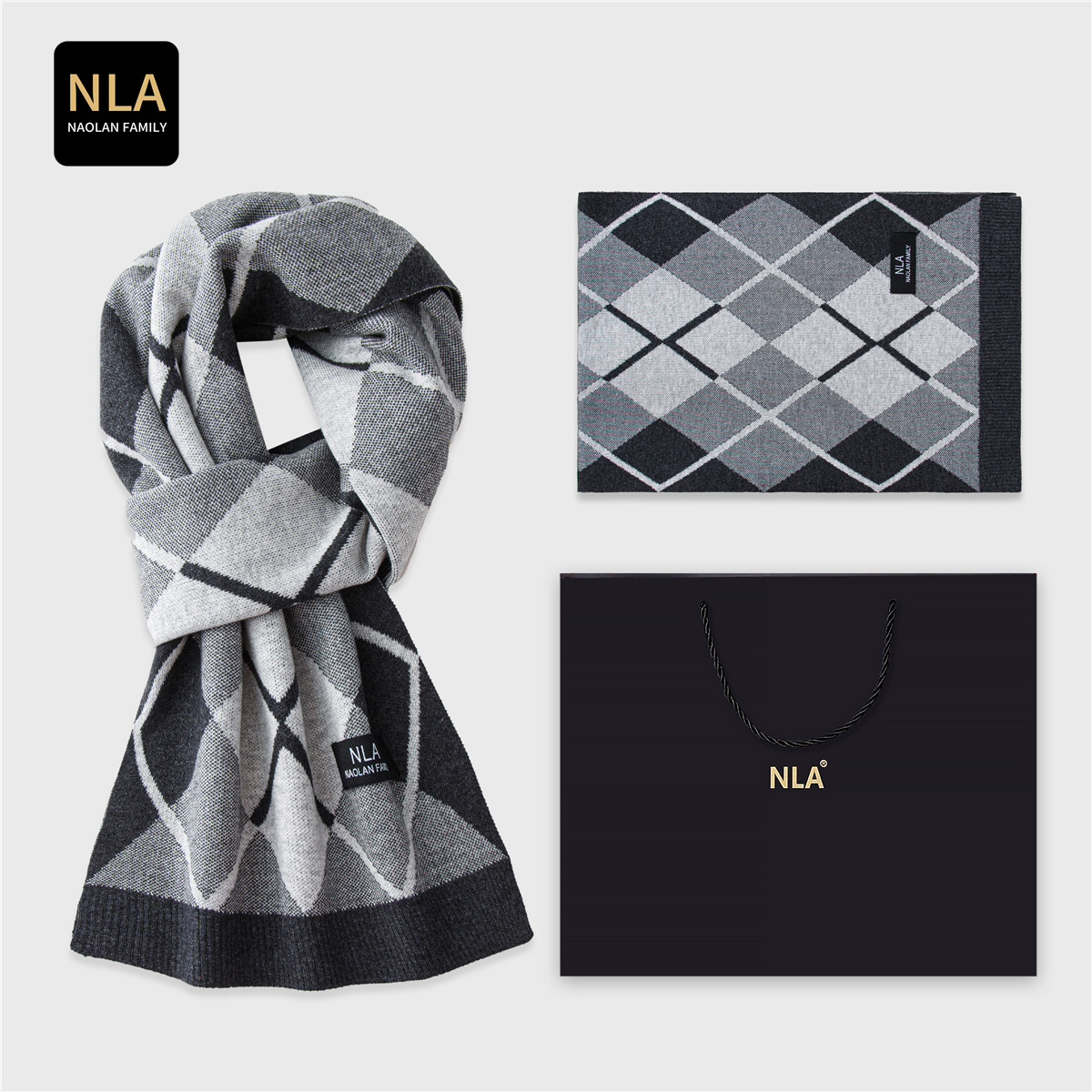 Hediye Kutusu Örme Erkek Yün E - Wool Scarf Men incelemesi ve fiyatı