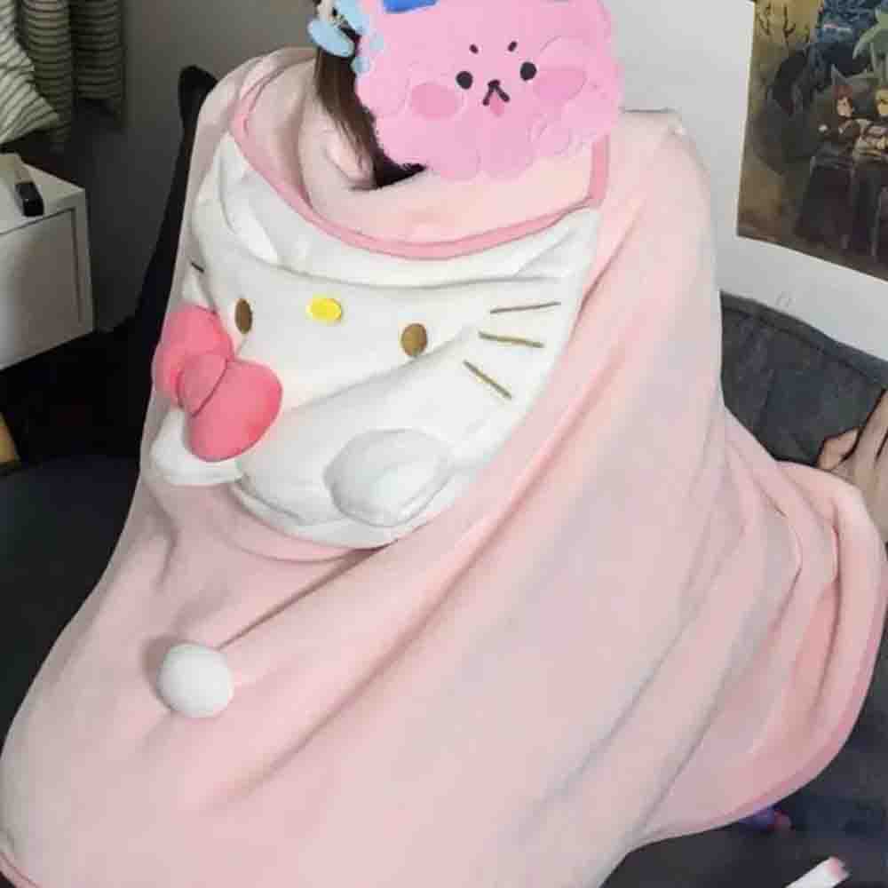 Sevimli Hellokitty Pelerin Şal - Shawl Wrap Winter incelemesi ve fiyatı