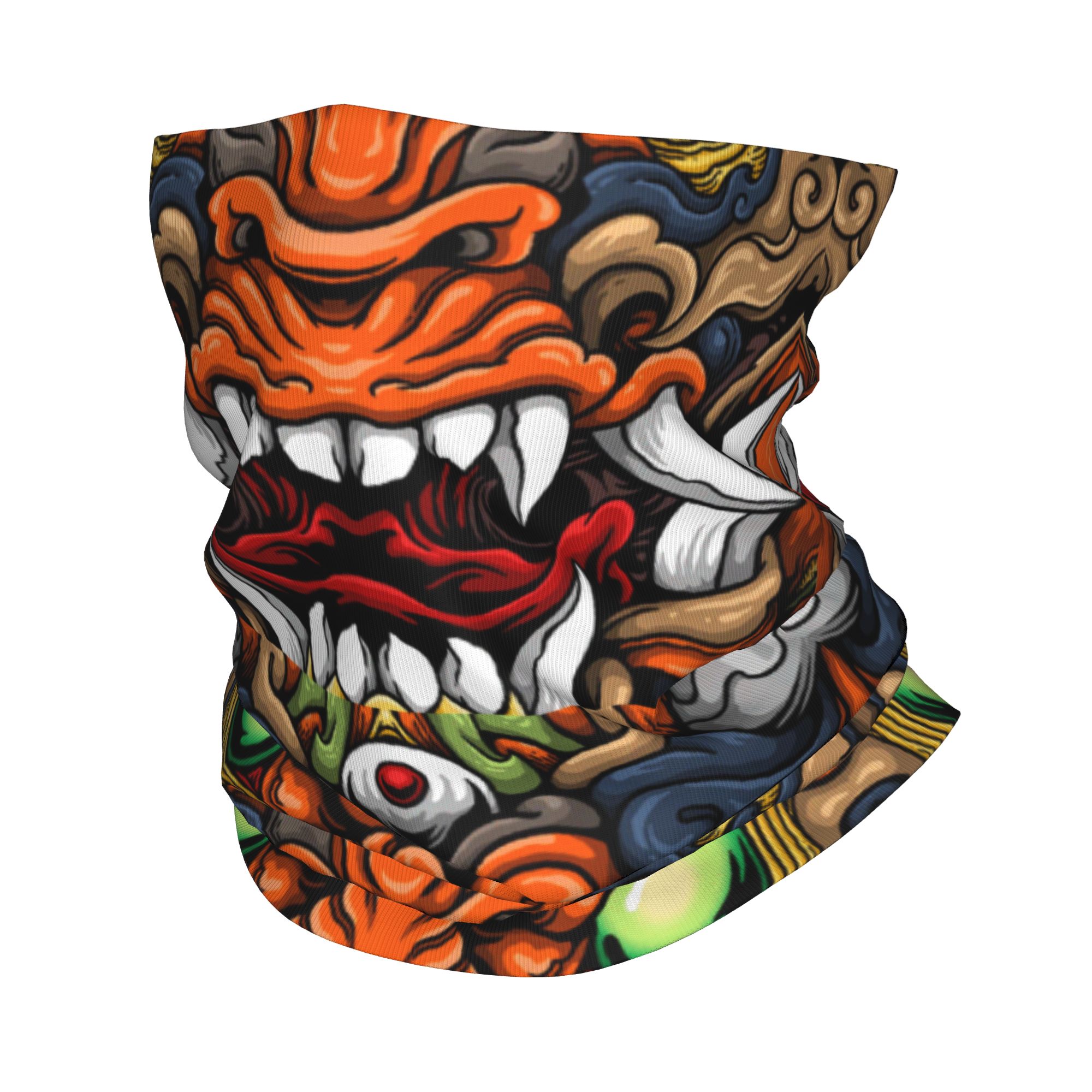 Custom Samurai Demon Oni Winte - Neck Gaiter Fleece incelemesi ve fiyatı